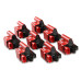 PartzBiz CM: 82648-คอยล์จุดระเบิด MSD - GM LS Blaster Series - เครื่องยนต์รถบรรทุก L-Series - สีแดง - 8-Pack