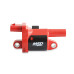 PartzBiz CM: 82688-MSD Ignition Coil - GM Gen V Blaster Series - Gen V Direct Injected Engine - Red - 8-Pack - Round