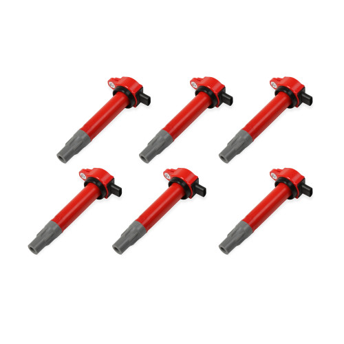 PartzBiz CM: 82726-MSD Ignition Coil - Blaster - Chrysler V6 - Red - 6-Pack