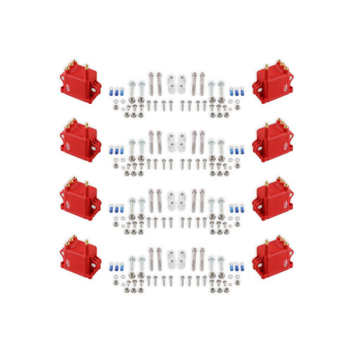 PartzBiz CM: 82808-MSD Ignition Coil - High Output - 8-Pack - Red