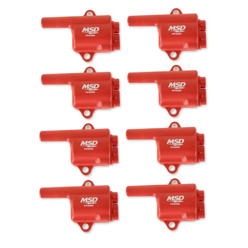 PartzBiz CM: 82868-MSD Ignition Coil - Pro Power Series - GM LS Truck Style - Red - 8-Pack PartzBiz CM: 82868-MSD Ignition Coil - Pro Power Series - GM LS Truck Style - Red - 8-Pack