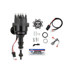 PartzBiz CM 835231 - MSD Black Distributor, Ford 289/302, Ready-to-Run, Steel Gear