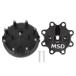 PartzBiz CM 84083 - MSD Distributor Cap - Ford HEI - Black