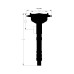 PartzBiz CM: 84863-Chevy Super Tall Block Black Crab Cap Distributor