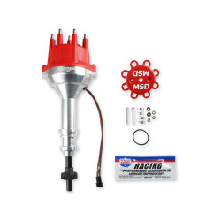 PartzBiz CM 85771 - MSD Distributor Ford 351C-460, Pro Billet, Small Cap, Steel Gear