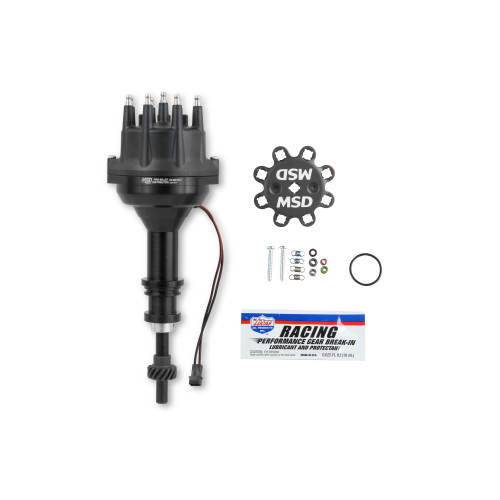 PartzBiz CM: 857831-Black Distributor, Ford 351W, Pro-Billet w/Steel Gear