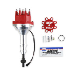 PartzBiz CM 85786 - MSD Distributor, Ford 351W, Billet, Small Cap, Steel Gear