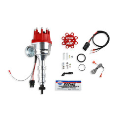 PartzBiz CM 85951 - MSD Distributor, Ford FE, Ready-to-Run, Steel Gear