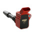 PartzBiz CM: 87164-MSD Ignition Coil - Blaster Series - VW / Audi 1.8L/2.0L Engines - Red - 4-Pack
