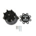PartzBiz CM: 84333-MSD Distributor Cap - V8 - เทอร์มินัล HEI - สีดำ - ตัวยึดสายหัวเทียน