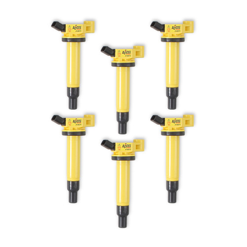 PartzBiz CM: 140074-6-ACCEL Ignition Coil - SuperCoil - Fits Toyota 3.0L - V6 - 6-Pack