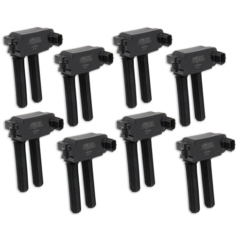 PartzBiz CM: 140038K-8-ACCEL Ignition Coil Gen 3 Dodge Chrysler Hemi 5.7L/6.1L/6.2L/6.4L - Dual Plug - Black