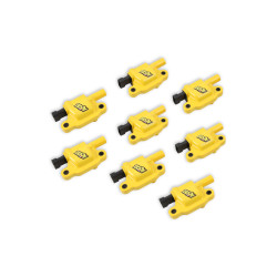 PartzBiz CM 140043-8 - ACCEL Ignition Coils - SuperCoil GM LS2/LS3/LS7 engines, yellow, 8-pack