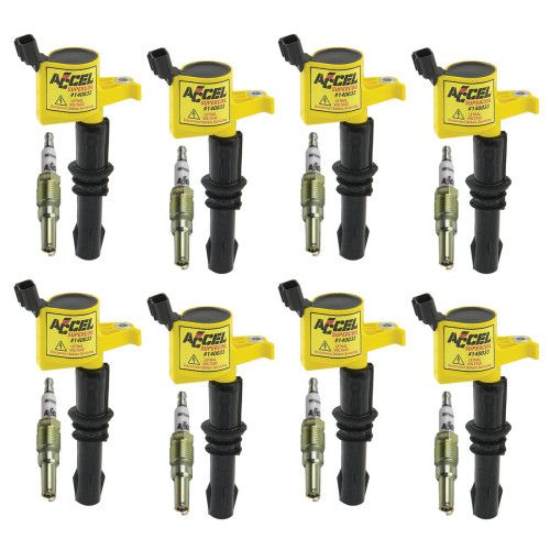 PartzBiz CM: 811433-ACCEL Ignition Upgrade Kit- 2004-2008 Ford 4.6L/5.4L/6.8L 3-valve egines, yellow, 8-pack PartzBiz CM: 811433-ACCEL Ignition Upgrade Kit- 2004-2008 Ford 4.6L/5.4L/6.8L 3-valve egines, yellow, 8-pack