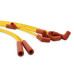 PartzBiz CM: 4049-Spark Plug Wire Set - 8mm - Super Stock - Graphite Core - Yellow with HEI Style Boots- PartzBiz CM: 4049-Spark Plug Wire Set - 8mm - Super Stock - Graphite Core - Yellow with HEI Style Boots-