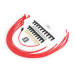 PartzBiz CM: 4041R-Spark Plug Wire Set- 8mm - Super Stock Universal with Graphite Core - Red Wire with Red 90 Deg Boots PartzBiz CM: 4041R-Spark Plug Wire Set- 8mm - Super Stock Universal with Graphite Core - Red Wire with Red 90 Deg Boots