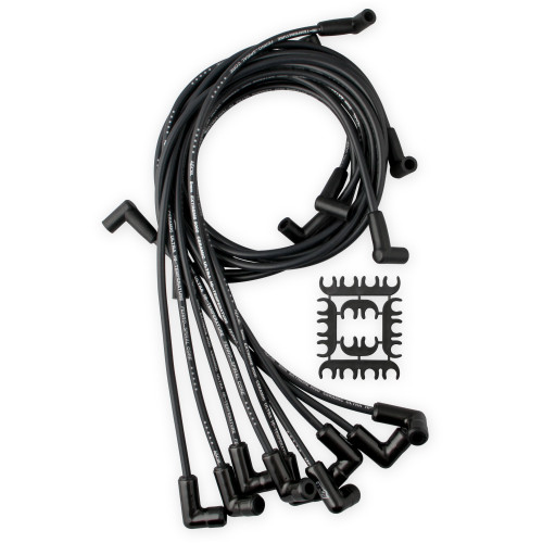 PartzBiz CM: 9018CK-Spark Plug Wire Set - Chevy Small Block with HEI 75-86 Wires Under Valve Cover-Black PartzBiz CM: 9018CK-Spark Plug Wire Set - Chevy Small Block with HEI 75-86 Wires Under Valve Cover-Black
