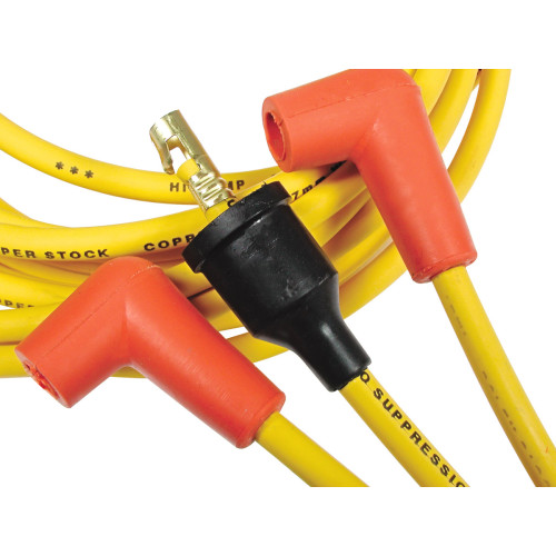PartzBiz CM: 4042-Spark Plug Wire Set - Super Stock Graphite Core 8mm - Chevy / GMC V8 1955-74 - Yellow PartzBiz CM: 4042-Spark Plug Wire Set - Super Stock Graphite Core 8mm - Chevy / GMC V8 1955-74 - Yellow