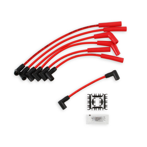 PartzBiz CM: 5129R-Spark Plug Wire Set - Super Stock Spiral Core 8mm - Jeep L6 - Red PartzBiz CM: 5129R-Spark Plug Wire Set - Super Stock Spiral Core 8mm - Jeep L6 - Red