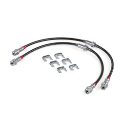 PartzBiz CM BRK00049 - 
APR Braided Stainless Steel Brake Lines (Set of 2) - Front

