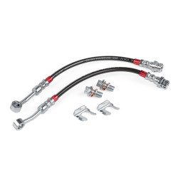 PartzBiz CM BRK00051 - 
APR Braided Stainless Steel Brake Lines (Set of 2) - Rear

