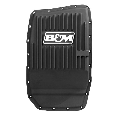 PartzBiz CM: 70394-B&M Hi-Tek Deep Transmission Pan - อลูมิเนียมสีดำ