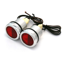 PartzBiz CM BHCL0RD54-66 - Brothers Trucks Bed Hole Caps with Lights - Red PartzBiz CM BHCL0RD54-66 - Brothers Trucks Bed Hole Caps with Lights - Red
