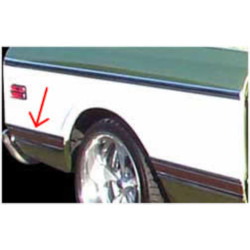 PartzBiz CM MFBL92R - Brothers Trucks Bed Molding - Rear Of Wheel - Longbed - Black PartzBiz CM MFBL92R - Brothers Trucks Bed Molding - Rear Of Wheel - Longbed - Black
