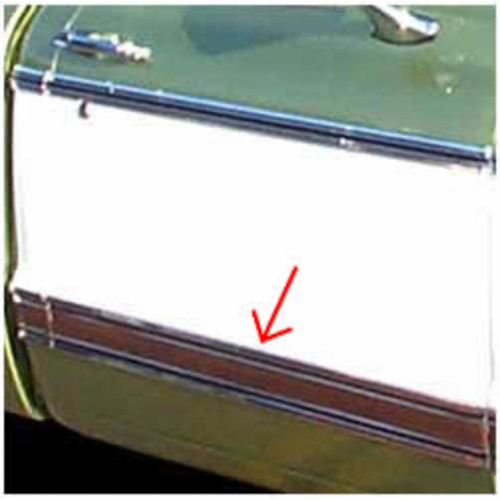PartzBiz CM: MFB60RH-Brothers Trucks Door Molding - Lower - Black PartzBiz CM: MFB60RH-Brothers Trucks Door Molding - Lower - Black