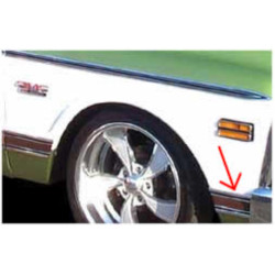 PartzBiz CM MFB20LH - Brothers Trucks Fender Molding - Front Of Wheel - Black PartzBiz CM MFB20LH - Brothers Trucks Fender Molding - Front Of Wheel - Black