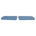 PartzBiz CM: 05-346-BROTHERS Trucks GMT400 Foamback Sunvisor Pair - Vinyl- Blue