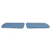 PartzBiz CM: 05-346-BROTHERS Trucks GMT400 Foamback Sunvisor Pair - Vinyl- Blue