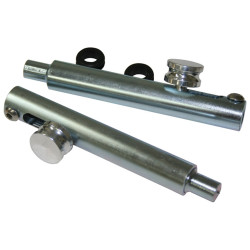 PartzBiz CM STGL47B - Brothers Trucks Hidden Tailgate Latch Kit - Steel - Billet Knobs