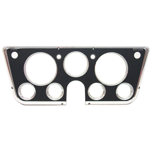 PartzBiz CM: INST105-Brothers Trucks Instrument Bezel - 7 Hole - Chrome/Black
