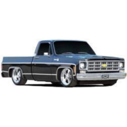 PartzBiz CM MFBS94R - Brothers Trucks Lower Front Bedside Molding - Shortbed
