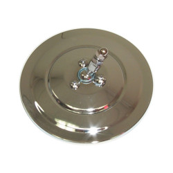 PartzBiz CM OMH69RC - Brothers Trucks Mirror Head - Round and Ribbed Polished