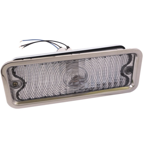 PartzBiz CM: PLA80DC-LH-Brothers Trucks Parking Lamp Assemblies - Clear - Deluxe With Trim PartzBiz CM: PLA80DC-LH-Brothers Trucks Parking Lamp Assemblies - Clear - Deluxe With Trim