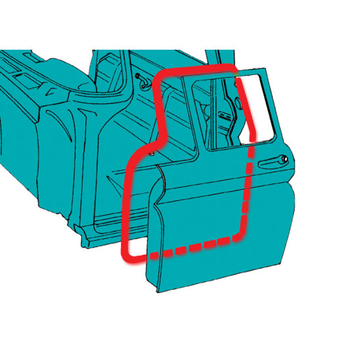 PartzBiz CM: DFS77UP-Brothers Trucks Upper Door Seals PartzBiz CM: DFS77UP-Brothers Trucks Upper Door Seals
