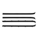 PartzBiz CM: WCS080F-Brothers Trucks Window Channel Set - Front Door PartzBiz CM: WCS080F-Brothers Trucks Window Channel Set - Front Door