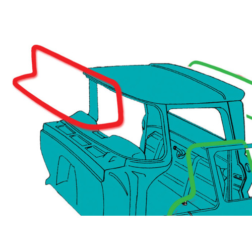 PartzBiz CM: W753000DELUXE-Brothers Trucks Windshield Seal PartzBiz CM: W753000DELUXE-Brothers Trucks Windshield Seal