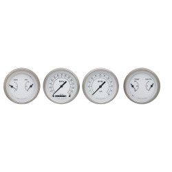 PartzBiz CM CW05SLF - Classic Instruments Classic White 4 Gauge Set
