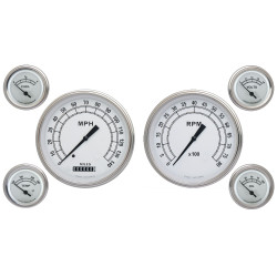 PartzBiz CM CW51SLF - Classic Instruments Classic White 6 Gauge Set