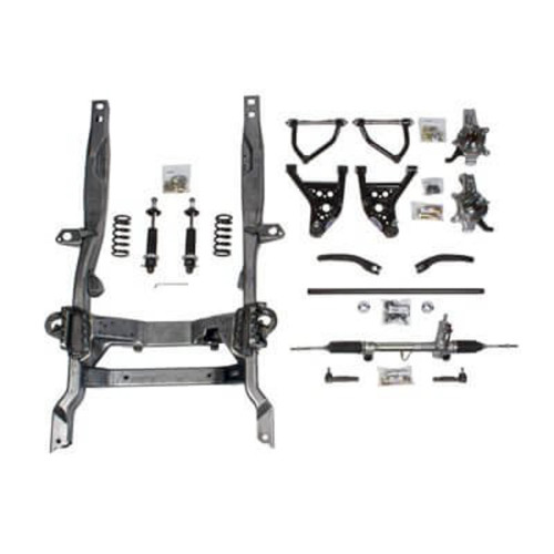 PartzBiz CM: 032020-SDS-Detroit Speed Bare Hydroformed Subframe - Single Adjustable Shocks - BBC/BB Pontiac