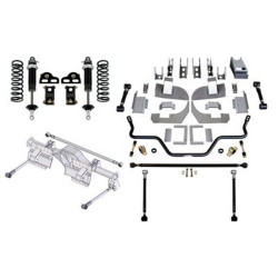 PartzBiz CM 041722-SDS - Detroit Speed QuadraLink Rear Suspension Kit - 3 in. Axle Housing - Single Adjustable Shocks PartzBiz CM 041722-SDS - Detroit Speed QuadraLink Rear Suspension Kit - 3 in. Axle Housing - Single Adjustable Shocks