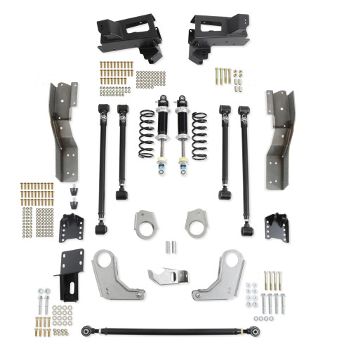 PartzBiz CM: 041754-SDS-Detroit Speed QUADRALink Rear Suspension Kit - Single Adjustable Shocks - Weld-in Axle Brackets