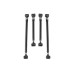 PartzBiz CM: 041754-SDS-Detroit Speed QUADRALink Rear Suspension Kit - Single Adjustable Shocks - Weld-in Axle Brackets