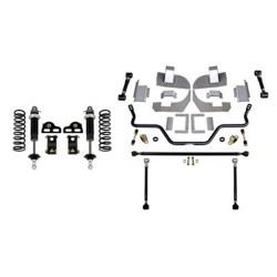 PartzBiz CM 041724-RDS - Detroit Speed QuadraLink Rear Suspension Kit - Without Axle Brackets - Double Adjustable Remote Shocks PartzBiz CM 041724-RDS - Detroit Speed QuadraLink Rear Suspension Kit - Without Axle Brackets - Double Adjustable Remote Shocks