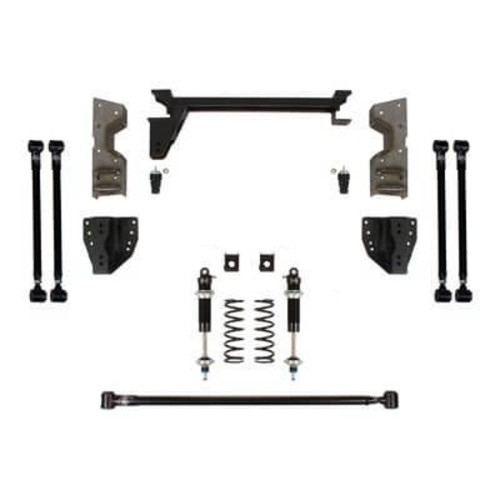 PartzBiz CM: 041752DS-ชุดกันสะเทือน Detroit Speed ​​QUADRALink - ไม่มีขายึดเพลา - โช้คปรับไม่ได้