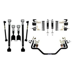 PartzBiz CM 041611-DDS - Detroit Speed - Rear Speed Kit 3 - Double Adjustable Shocks - Stock Axle