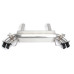 PartzBiz CM: D660-0072-Dinan Free Flow Axle-Back Exhaust - 2016-2019 BMW 750i